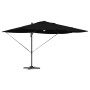 Parasol Roma de Brazo Lateral Negro y Negro 352 x 251 x 265 cm