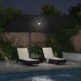 Parasol Roma de Brazo Lateral Negro y Negro 352 x 251 x 265 cm