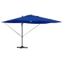 Parasol Roma de Brazo Lateral Azul y Negro 352 x 251 x 265 cm