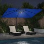 Parasol Roma de Brazo Lateral Azul y Negro 352 x 251 x 265 cm
