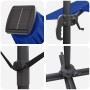 Parasol Roma de Brazo Lateral Azul y Negro 352 x 251 x 265 cm