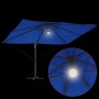 Parasol Roma de Brazo Lateral Azul y Negro 352 x 251 x 265 cm