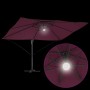 Parasol Roma de Brazo Lateral Rojo y Negro 352 x 251 x 265 cm