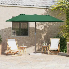 Parasol de jardín Verde 370 x 197 x 239 cm