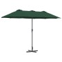 Parasol de jardín Verde 370 x 197 x 239 cm