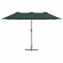 Parasol de jardín Verde 370 x 197 x 239 cm