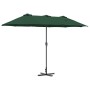 Parasol de jardín Verde 370 x 197 x 239 cm