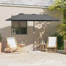 Parasol de jardín Antracita 370 x 197 x 239 cm