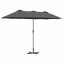 Parasol de jardín Antracita 370 x 197 x 239 cm