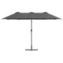 Parasol de jardín Antracita 370 x 197 x 239 cm
