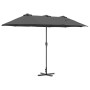 Parasol de jardín Antracita 370 x 197 x 239 cm