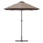 Parasol de jardín Taupé 370 x 197 x 239 cm