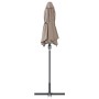 Parasol de jardín Taupé 370 x 197 x 239 cm