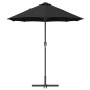 Parasol de jardín Negro 370 x 197 x 239 cm