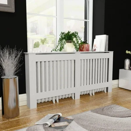 Weiße MDF-Heizkörperabdeckung 172 cm von vidaXL, Zubehör für Heizkörper - Ref: Foro24-244340, Preis: 95,14 €, Rabatt: %