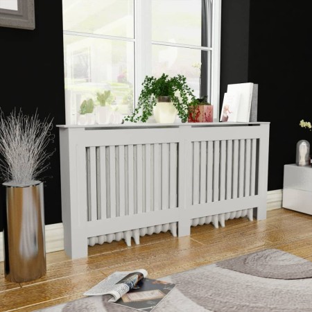 Weiße MDF-Heizkörperabdeckung 172 cm von vidaXL, Zubehör für Heizkörper - Ref: Foro24-244340, Preis: 93,10 €, Rabatt: %