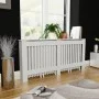 Weiße MDF-Heizkörperabdeckung 172 cm von vidaXL, Zubehör für Heizkörper - Ref: Foro24-244340, Preis: 95,14 €, Rabatt: %