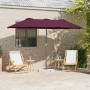 Parasol de jardín Rojo burdeos 370 x 197 x 239 cm en Sombrillas | Comprar online en Foro24