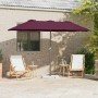 Parasol de jardín Rojo burdeos 370 x 197 x 239 cm