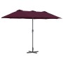 Parasol de jardín Rojo burdeos 370 x 197 x 239 cm