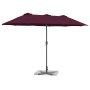 Parasol de jardín Rojo burdeos 370 x 197 x 239 cm