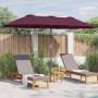 Parasol de jardín Rojo burdeos 370 x 197 x 239 cm