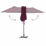 Parasol de jardín Rojo burdeos 370 x 197 x 239 cm