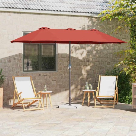 Parasol de jardín Terracota 370 x 197 x 239 cm