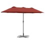Parasol de jardín Terracota 370 x 197 x 239 cm