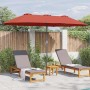Parasol de jardín Terracota 370 x 197 x 239 cm