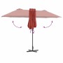 Parasol de jardín Terracota 370 x 197 x 239 cm