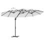 Parasol de jardín tipo cantilever Arena 372 x 198 x 243 cm