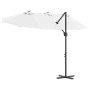 Parasol de jardín tipo cantilever Arena 372 x 198 x 243 cm