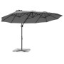 Parasol de jardín tipo cantilever Antracita 372 x 198 x 243 cm