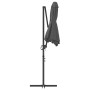 Parasol de jardín tipo cantilever Antracita 372 x 198 x 243 cm
