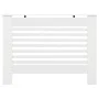 White MDF radiator cover 112x19x81.5 cm by vidaXL, Accessories for heating radiators - Ref: Foro24-284320, Price: 76,98 €, Di...