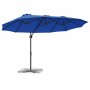 Parasol de jardín tipo cantilever Azul celeste