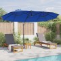 Parasol de jardín tipo cantilever Azul celeste
