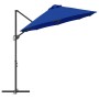 Parasol de jardín tipo cantilever Azul celeste