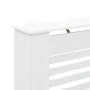 White MDF radiator cover 112x19x81.5 cm by vidaXL, Accessories for heating radiators - Ref: Foro24-284320, Price: 76,98 €, Di...