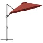 Parasol de jardín tipo cantilever Terracota 372 x 198 x 243 cm