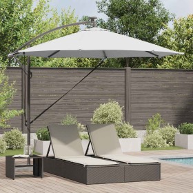 Parasol de cantilever tipo plátano Arena 294 x 294 x 248 cm
