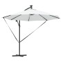 Parasol de cantilever tipo plátano Arena 294 x 294 x 248 cm
