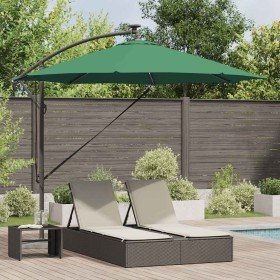 Parasol de cantilever tipo plátano Verde 294 x 294 x 248 cm