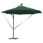 Parasol de cantilever tipo plátano Verde 294 x 294 x 248 cm