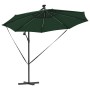 Parasol de cantilever tipo plátano Verde 294 x 294 x 248 cm