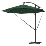Parasol de cantilever tipo plátano Verde 294 x 294 x 248 cm