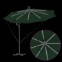 Parasol de cantilever tipo plátano Verde 294 x 294 x 248 cm