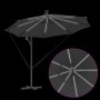 Parasol de cantilever tipo plátano Antracita 294 x 294 x 248 cm
