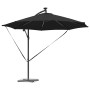 Parasol de cantilever tipo plátano Negro 294 x 294 x 248 cm